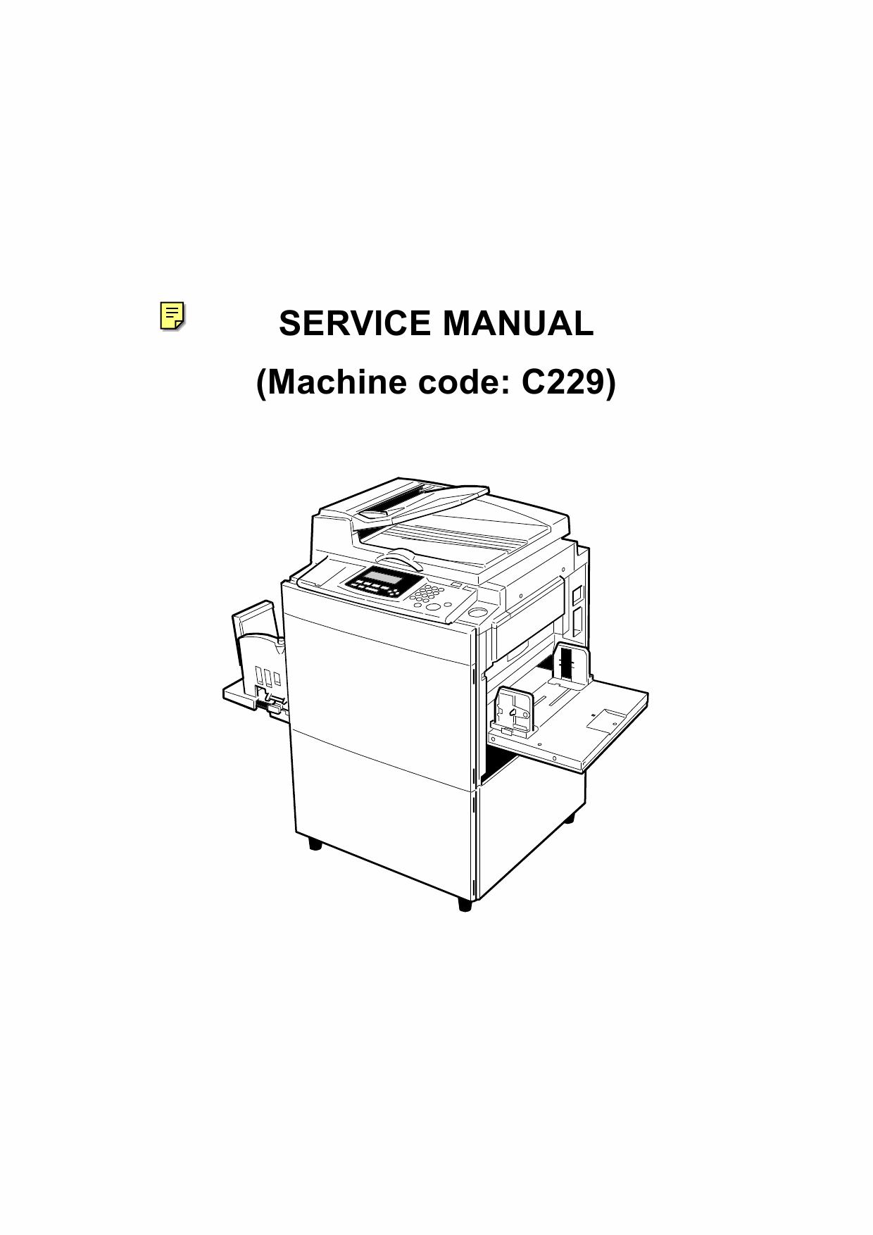 RICOH Aficio JP-5000 C229 Service Manual-1
